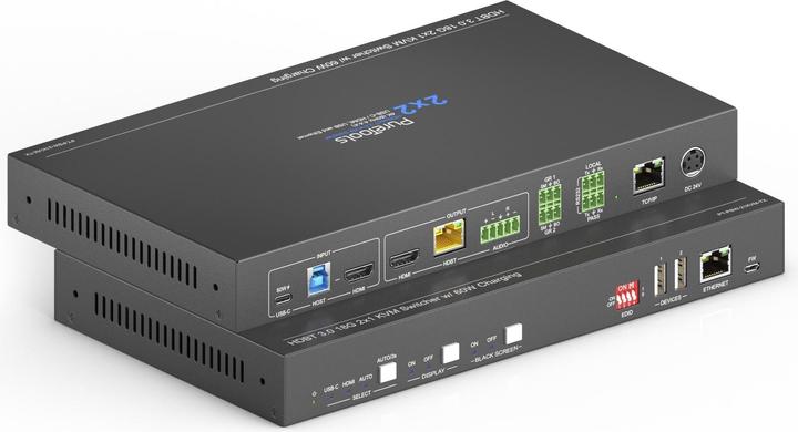 Image du produit Purelink Commutateur de présentation PT-PSW-21KVM Multiformat HDBaseT, kit