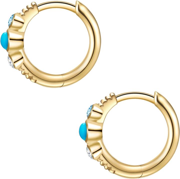 Image du produit Glanzstücke München Femme argent sterling turquoise (reconstruit) or jaune - 26791 (Argent Sterling)