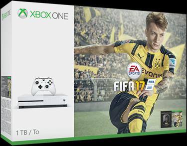 Actual product image Microsoft Xbox One S 1TB, Fifa 17 Bundle