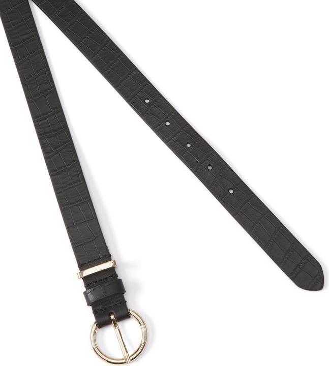 Actual product image La Redoute Collections Leather belt with buckle (90)