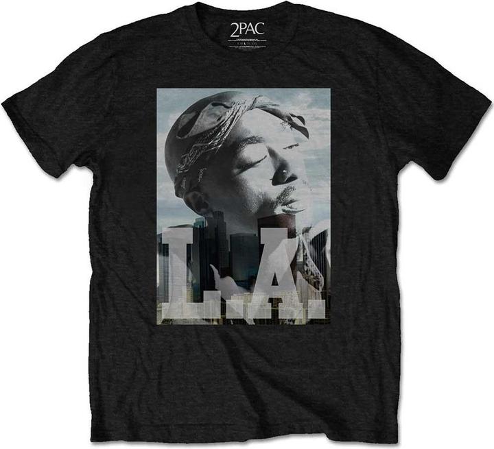 Immagine prodotto Tupac Shakur Maglietta unisexe adulte LA Skyline (XL)