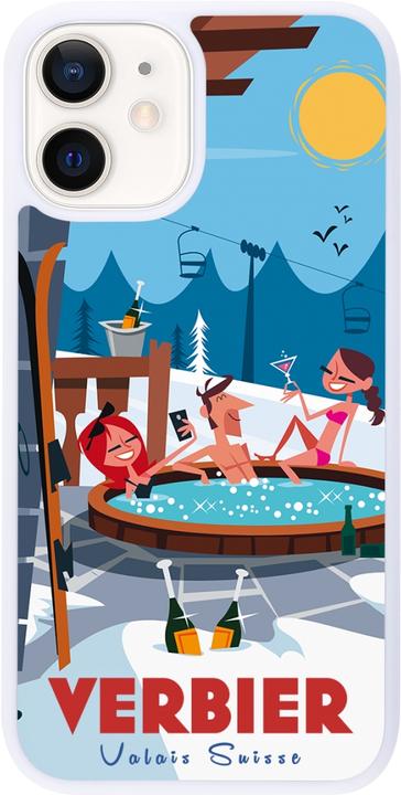 Immagine prodotto PhoneLook Coque Silicone rigide blanc Verbier Mountain Jacuzzi (Apple iPhone 12 mini)