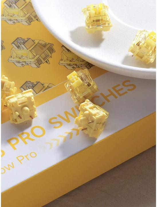 Actual product image Akko V3 Pro Cream Yellow