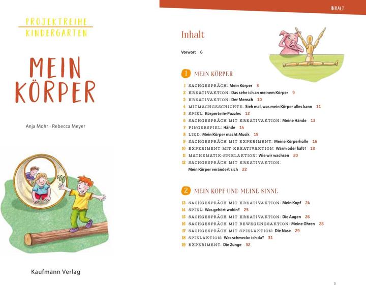 Produktbild Projektreihe Kindergarten - Mein Körper (Deutsch, Anja Mohr, Rebecca Meyer, 2024)