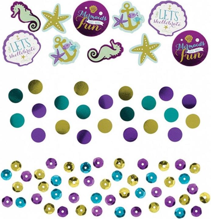 Actual product image Amscan Decoration confetti Mermaid Wishes 34gr