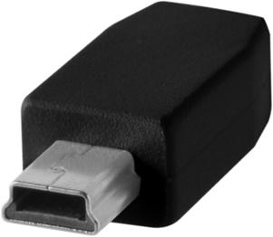 Actual product image Tether Tools TetherPro, USB-C/Mini-B 2.0 Kabel, 4.6 m USB-C / 2.0 Mini-B, 4.6 m, Schwarz (4.60 m, USB 2.0)