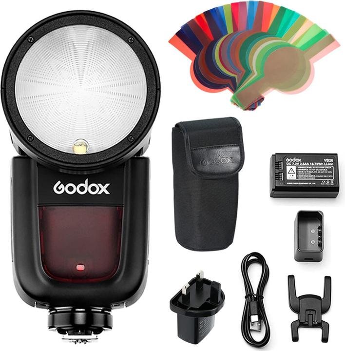 Actual product image Godox V1 (Plug-on flash, Canon)