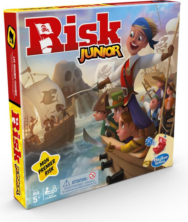 Hasbro Gaming Risk Junior, f dès 5 ans, 2-4 joueurs jeu de stratégie (Français)