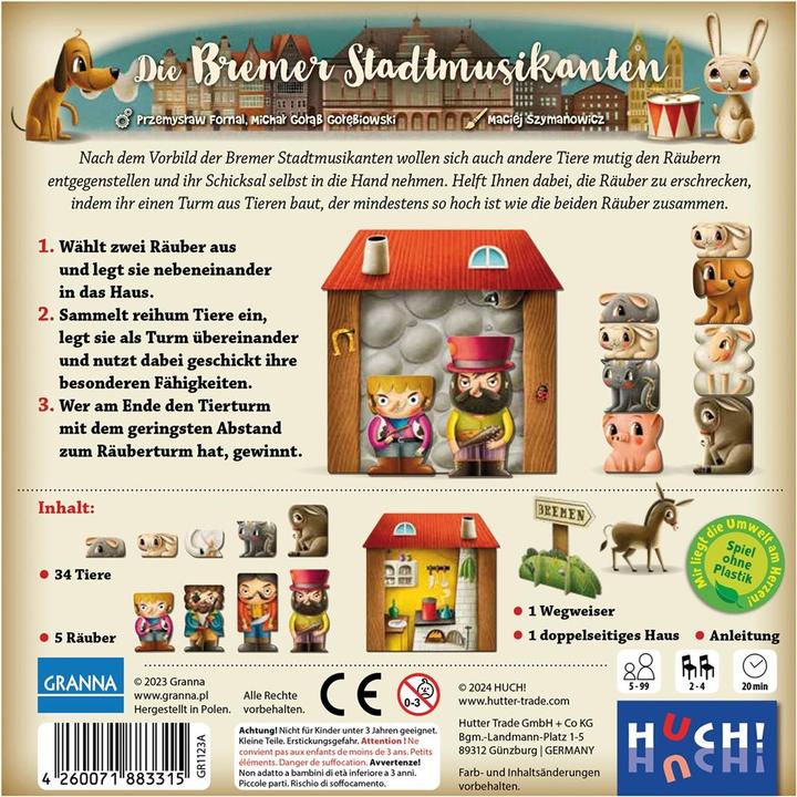 Image du produit Les Musiciens de Brême (d) (Allemand)