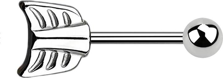 Actual product image Star Piercing Micro barbell silver with ball and arrow (Surgical steel 316L, without brass)