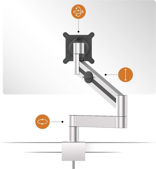 Actual product image Durable Monitor mount (Table, 27")