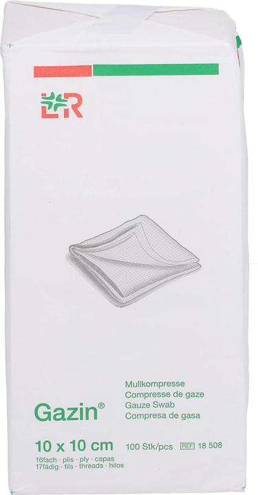 Produktbild Gazin Mullkompressen 10x10cm 16-fach unsteril