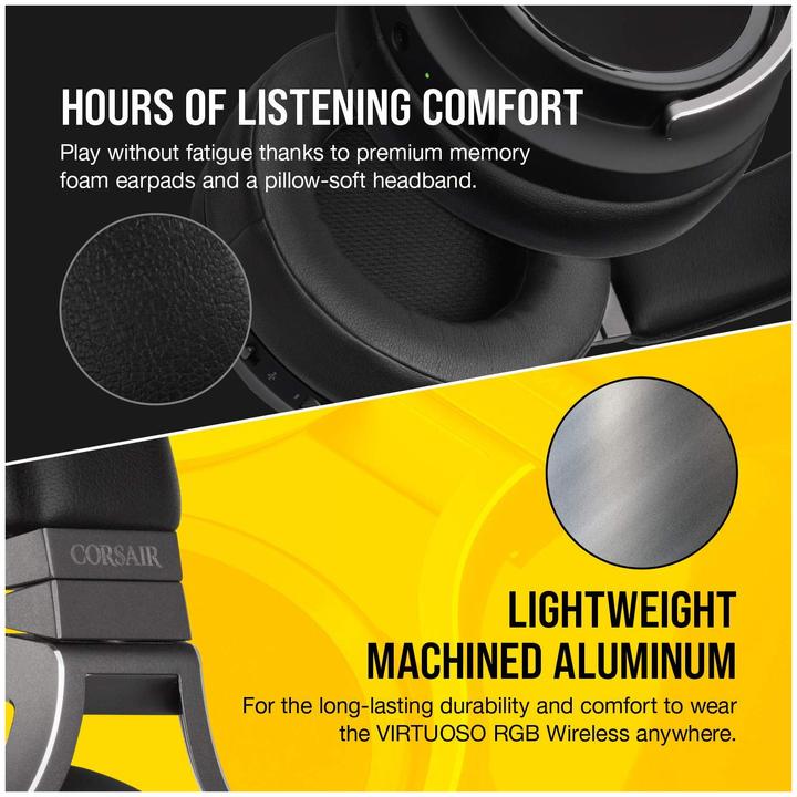 Image du produit Corsair Virtuoso Wireless Carbon (Sans fil)