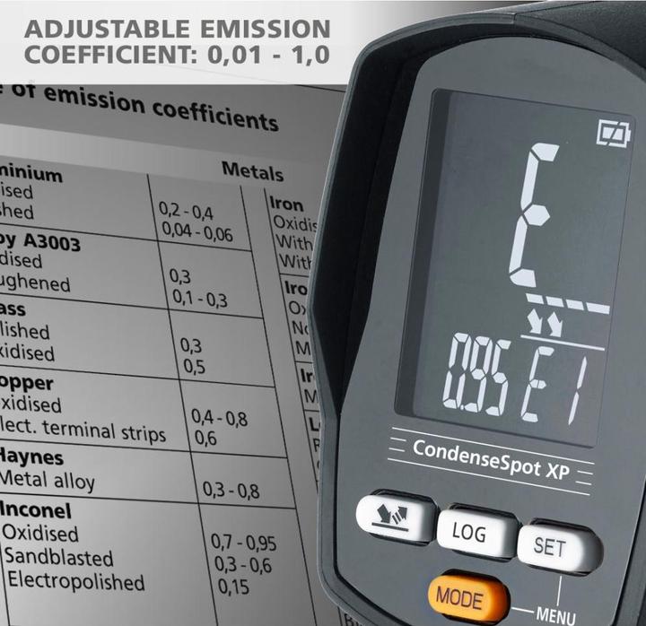 Image du produit Laserliner Hygromètre CondenseSpot XP (-40 to 800  HR  30:1BLE)