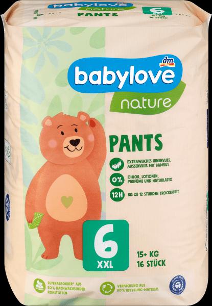 Produktbild dm babylove nature Pants (Gr. 6, Tragepack, 16 Stück)
