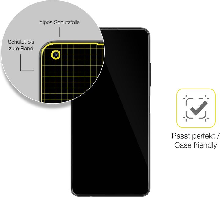 Produktbild Dipos Displayschutzfolie Full-Cover 3D (2 Stück, Umidigi F2)