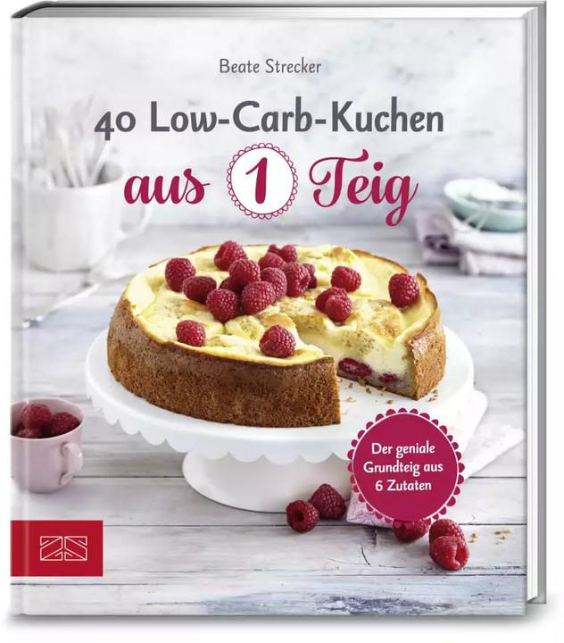 Immagine prodotto 40 Low-Carb-Kuchen aus 1 Teig (Tedesco, Estensore di battiti, 2018)