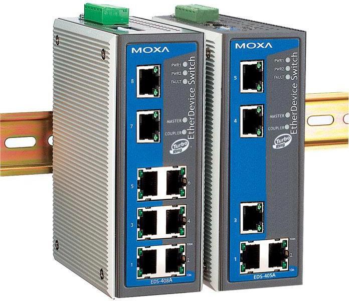Moxa EDS-408A-EIP-T - Switch - managed - 8 x 10/100 (8 Ports)