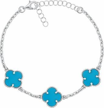 Produktbild Brilio Silver - Women's silver bracelet with quatrefoils BRC191WTQ