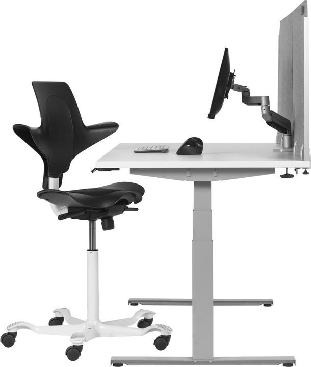 Actual product image Bakker Elkhuizen Bakker Elkuizen Bakker table partition round o.acrylic window grey rear side