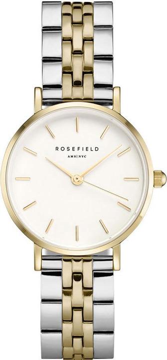 Rosefield The Small Edit White Steel Silver Gold Duo (Analoguhr, 26 mm)