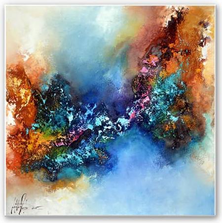 Produktbild Trenddeko Fedrau - Polarlicht 02 (50 x 50 cm)