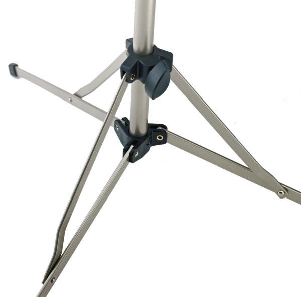 Actual product image K&M 100-5 Music stand nickel with pocket and clips