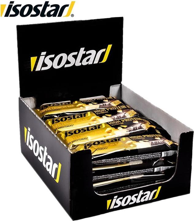 Image du produit Isostar Barre High Protein 30% Toffee Crunchy Bar, 16 x 55g (Caramel, 16 pcs, 880 g)