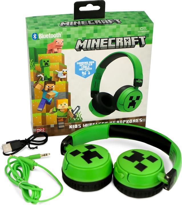 Actual product image NoName Bluetooth Headset w/Perental Control - Minecraft Green