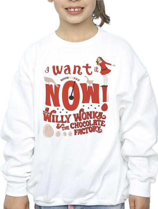 Produktbild Willy Wonka & the Chocolate Factory Verruca Salt I Want It Now Sweatshirt Mädchen (140, 146)
