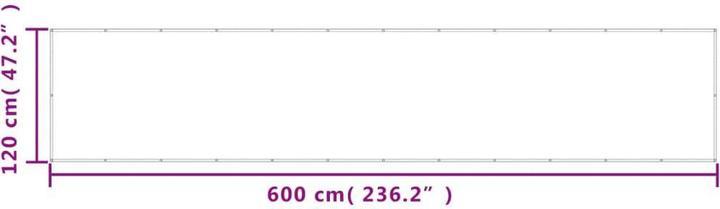 Immagine prodotto VidaXL Balkon-Sichtschutz (600 cm)