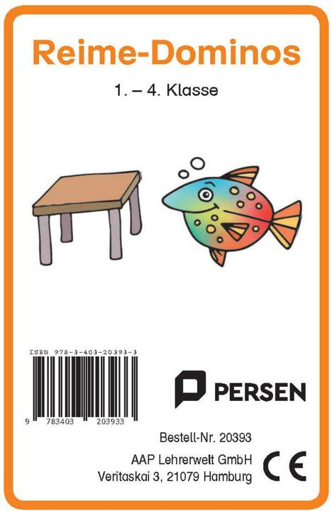 Wehren:Reime-Domino,Kartenspiel (Deutsch)