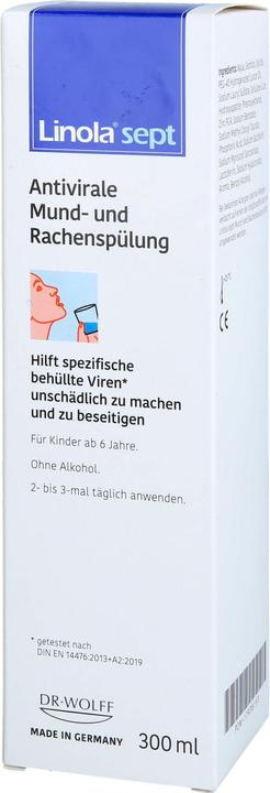 Actual product image Dr. Wolff Linola Sept Mouth & Mouthwash, 300 ml SUS (300 ml, Mouthwash)
