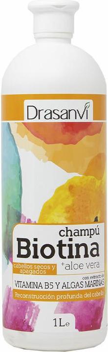 Image du produit Drasanvi Shampooing à la biotine et à l'aloe vera pour cheveux secs et ternes (1000 ml, Shampoing sec)
