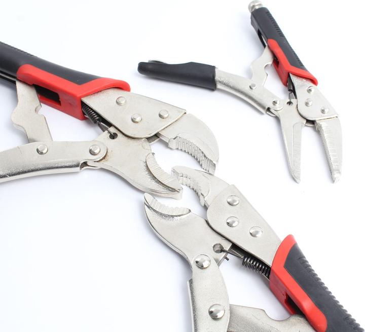 Produktbild XPOtool 3tlg Gripzangen Set Langbeckzange Klemmzange Feststellzange Schweissen (250 mm)