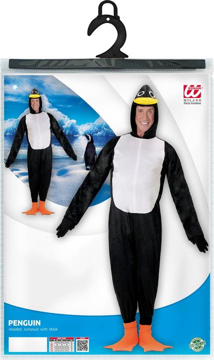 Image du produit Widmann PINGUIN (Overall mit Kapuze und Kopfbeckung), L (L)