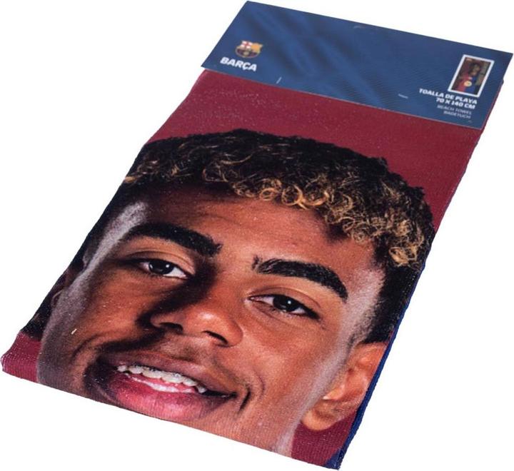 Produktbild FC Barcelona Badetuch Lamine Yamal Schräge Teilung (140 x 70 cm)