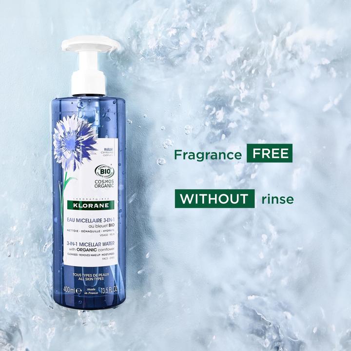 Produktbild Klorane Mizellenlotion 3-in-1 mit Bio-Kornblume (Mizellenwasser, 400 ml)