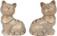 Actual product image IKO Cat sitting with scarf h=15cm w=11cm, 2 asst
