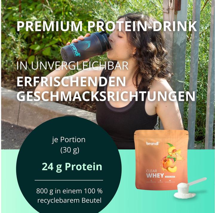 Image du produit Brandl Clear Whey (Pêche, 1 pcs, 800 g)