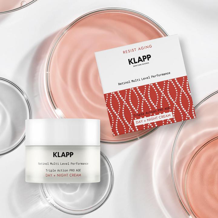 Actual product image Klapp RESIST AGING Retinol Triple Action PRO AGE Day + Night Cream (50 ml, 24h cream)