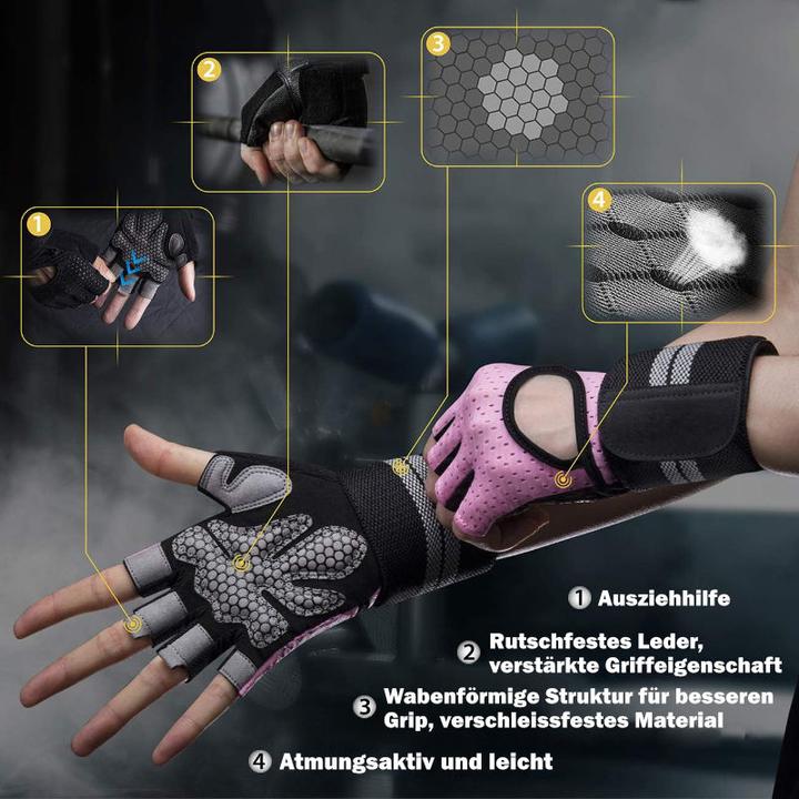 Immagine prodotto Hermex Guanti da allenamento Taglia L Guanti da fitness Guanti sportivi (L)