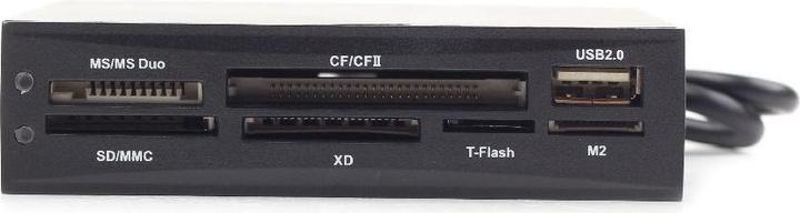 Actual product image Gembird FDI2-ALLIN1-02-B - Card reader - All-in-one - 8.9 cm (3.5 inch) (USB 2.0)