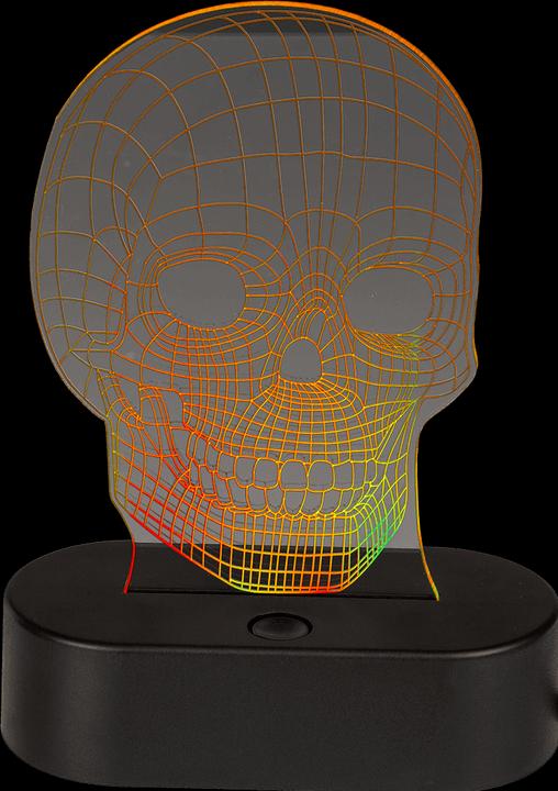 Produktbild Out of the blue 3D LED Tischlampe Totenkopf