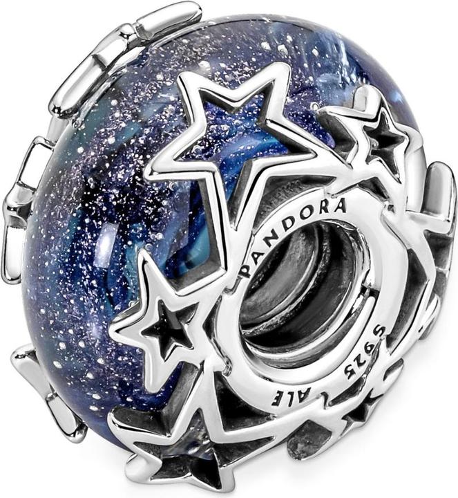 Produktbild Pandora Blaue Galaxie & Sterne Murano Charms/Beads (Silber 925)