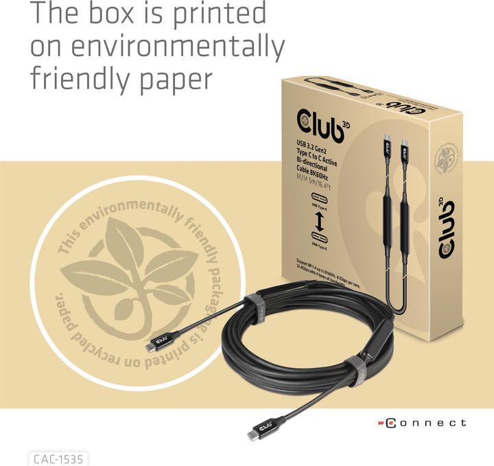 Produktbild Club 3D C – C (5.50 m, USB 3.2 Gen 2)