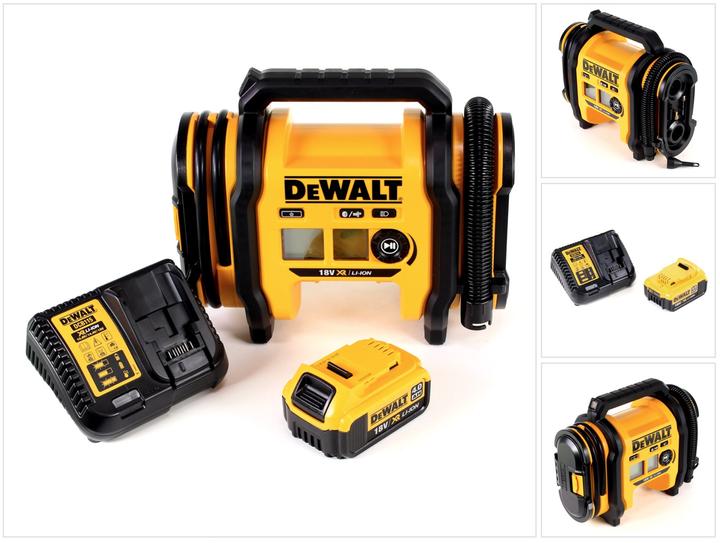 Image du produit DeWalt DCC018N Gonfleur sans fil 18V 11bar pour KFZ + 1x Batterie 4,0Ah + Chargeur (11 bar, 14.70 l)