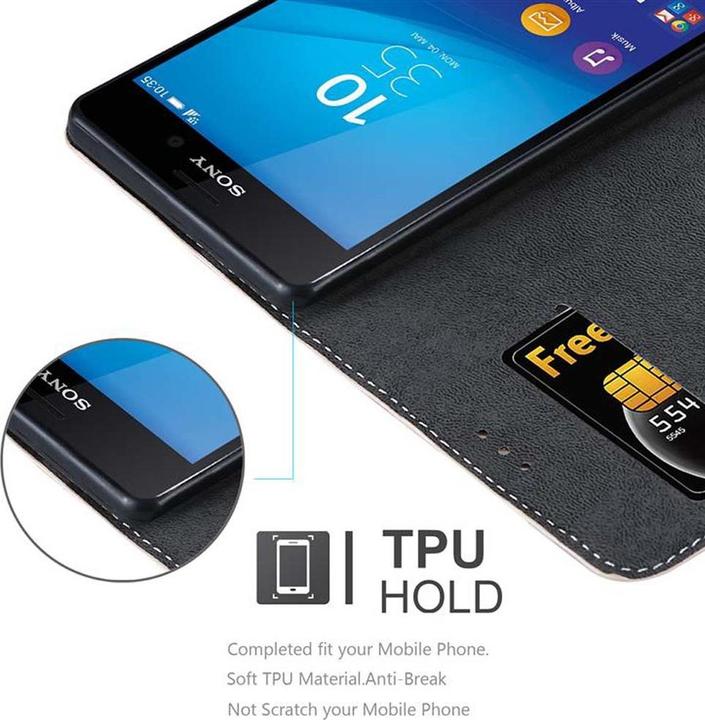 Actual product image Cadorabo Book X Wallet Cover (Sony Xperia M4 Aqua)