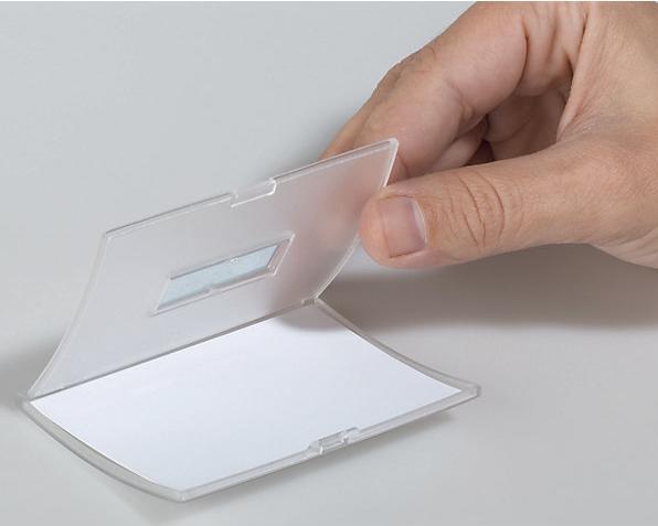 Actual product image Durable Name badges Click Fold