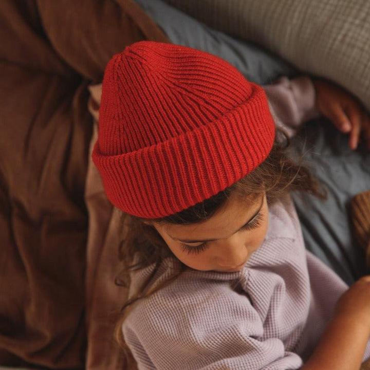 Actual product image Hvid Beanie Fonzie Red